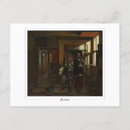 Pieter de Hooch #66 - postal Bella Artes