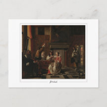 Pieter de Hooch #76 - Tarjeta postal de arte fino