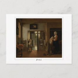 Pieter de Hooch #90 - postal Bella Artes
