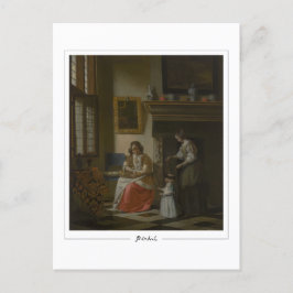 Pieter de Hooch #97 - postal Bella Artes