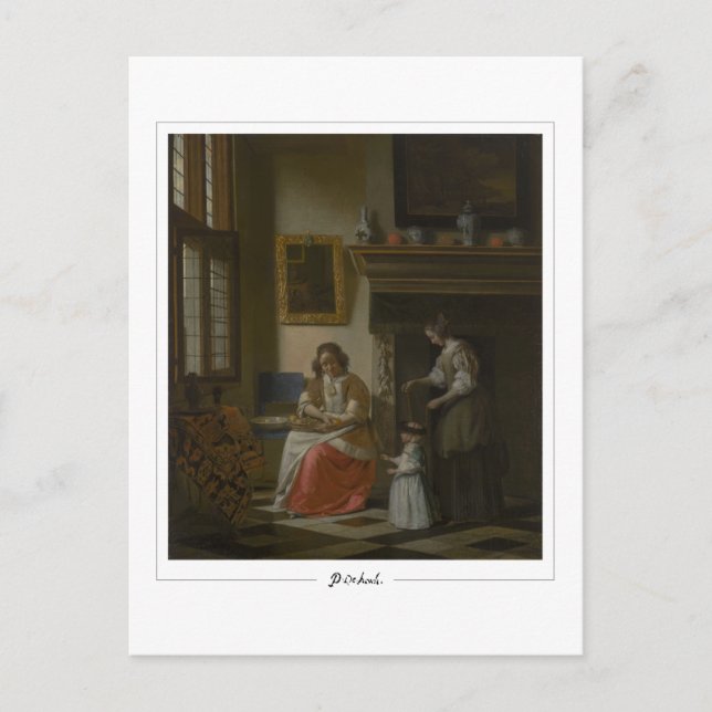 Pieter de Hooch #97 - postal Bella Artes (Anverso)