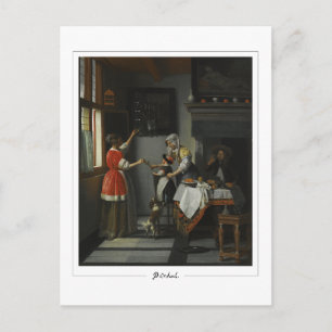 Pieter de Hooch #9 - Tarjeta postal de arte fino