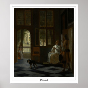 Pieter de Hooch cartel de arte de Zedign #1