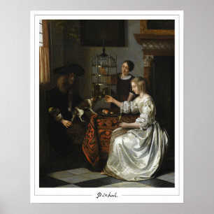 Pieter de Hooch cartel de arte de Zedign #127