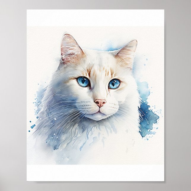 Pieza de arte de gato personalizado que cautivará  (Frente)