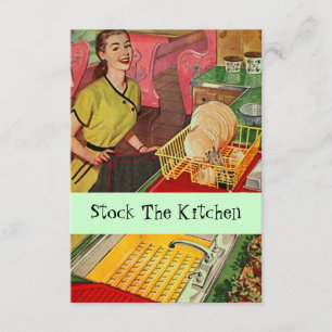 Pieza de cocina retro Invitación a la ducha de coc
