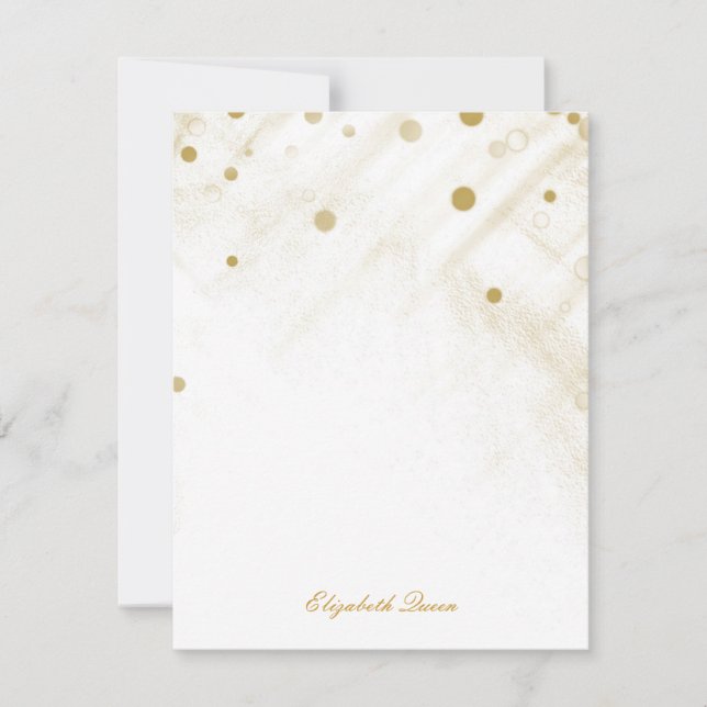 Pieza de invitación de Purpurinas de confetti dora (Anverso)