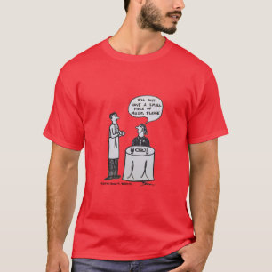 Pieza de la camiseta de color oscuro