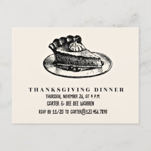 Pieza de pastel - invitación de agradecimiento