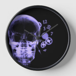 Piezas de cráneo y reloj de rayos X - Púrpura