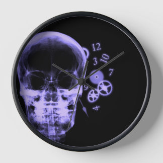 Piezas de cráneo y reloj de rayos X - Púrpura