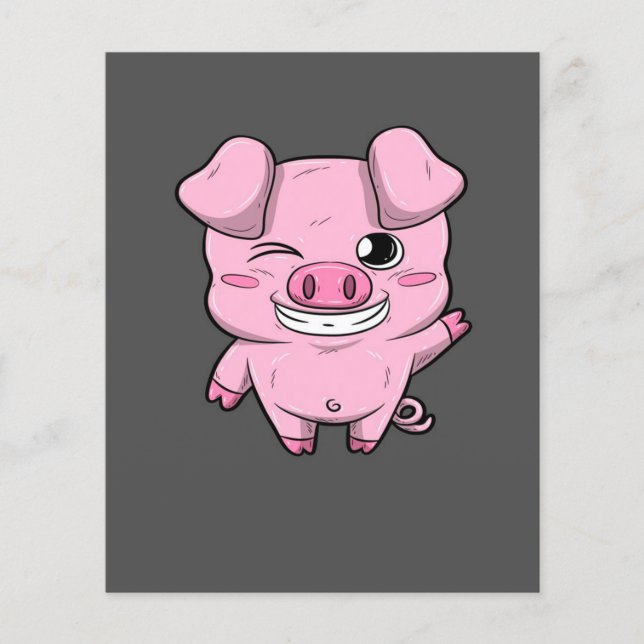 Pig Flyers | Cerdo rosa | Comercialización De Los  (Frente)