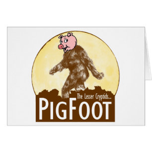 PIGFOOT poco el Cryptid - Sasquatch divertido