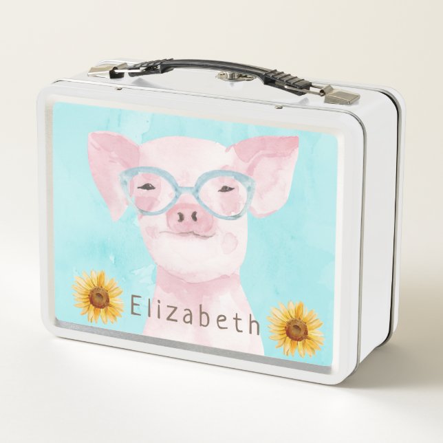 Pigle Adorable | Añadir su propio nombre Caja de a (Reverso)