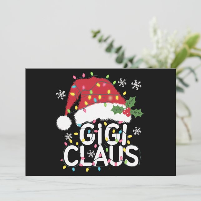 Pijama de luces de Navidad de Gigi Claus para fami (Anverso de pie)