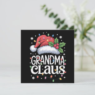 Pijama de luces de Navidad de la abuela Claus para