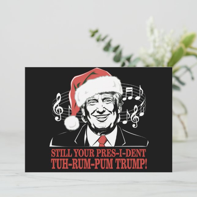 Pijamas divertidas de Navidad del presidente Trump (Anverso de pie)
