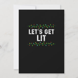 Pijamas Divertidos y Lindos Let's Get Lit Navidad 
