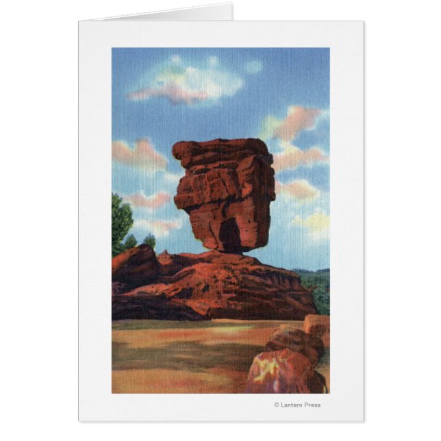 Pikes Peak, Colorado - Roca equilibrada (Frente)