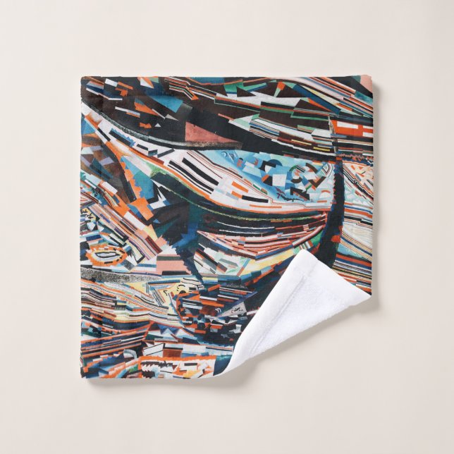 Pila de embarcaciones de madera marrón y azul (Toallita)