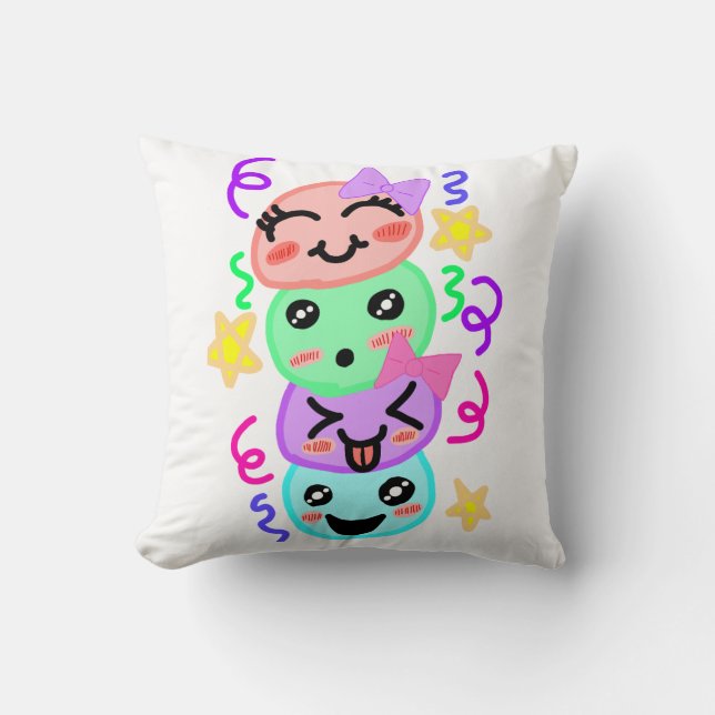 Pila de Emojis de Asinat - Almohada Decorativa  (Anverso)