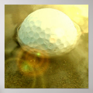 Pila de la pelota de golf en la impresión del