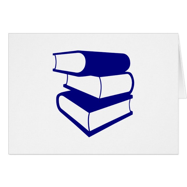 Pila De Libros Azules (Anverso (Horizontal))