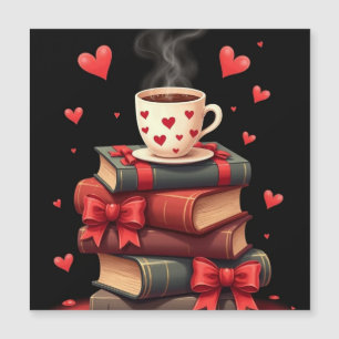 Pila de libros del día de San Valentín