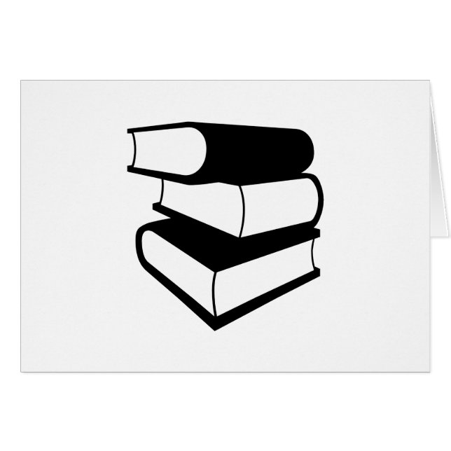 Pila De Libros Negros (Anverso (Horizontal))