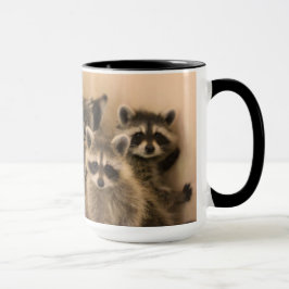 Pila de taza de los mapaches