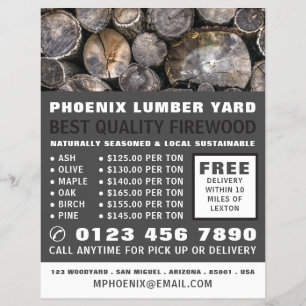 Pila de troncos, publicidad de madera/madera/yard 