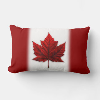 Pilar canadiense personalizado almohada de bandera