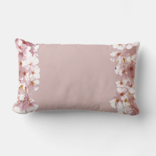 Pilar de flor blanca de almohada rosada