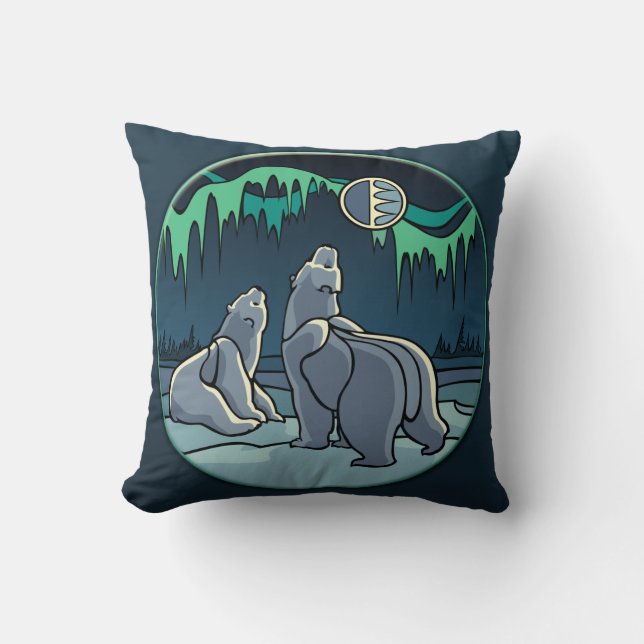 Pilar de oso polar almohada de oso personalizado a (Anverso)