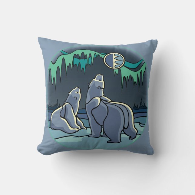 Pilar de oso polar almohada de oso personalizado a (Anverso)