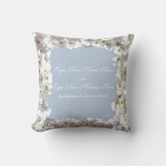 Pilar flor personalizada de almohada de flores ros