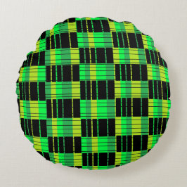 Pilar negro y verde almohada abstrata almohada de 