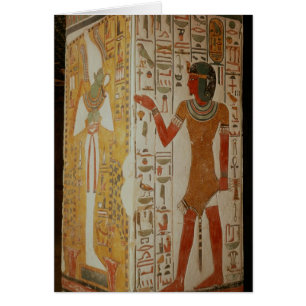 Pilar que representa Osiris y llevar del sacerdote