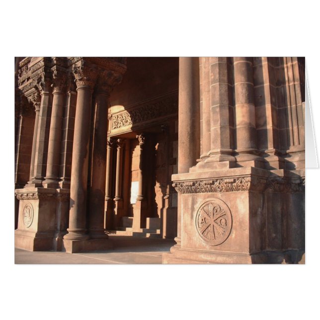 Pilares de la Iglesia de la Trinidad, tarjeta Bost (Anverso (Horizontal))