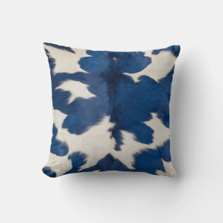 Pilares decorativos del Kilim azul: almohada de va