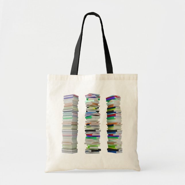 Pilas de la bolsa de asas de los libros (Frente)
