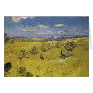 pilas del trigo de Van Gogh con el segador