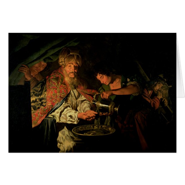 Pilate que se lava las manos (aceite en lona) (Anverso (Horizontal))