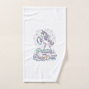 Pilates de Unicornio y Polvo de Hadas de Fondo Bla