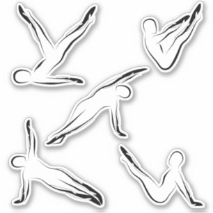 Pilates Scrapbook Stationery Pegatinas