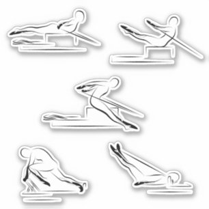 Pilates Scrapbook Stationery Pegatinas