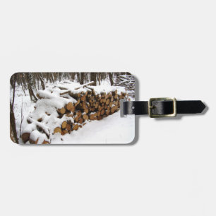 Pile de registro en la etiqueta de equipaje de Woo