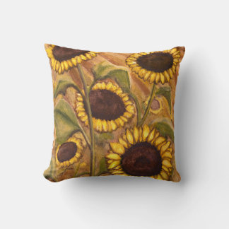 Piletas de girasol almohadas de girasol y decoraci