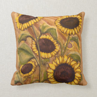 Piletas de girasol almohadas de sol y decoración