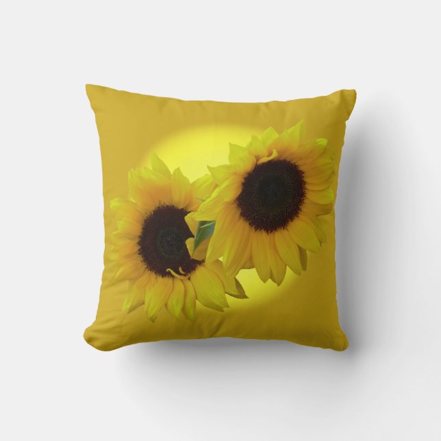 Piletas de girasol almohadas de sol y decoración (Anverso)